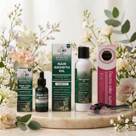 Hair Loss Serum and Hair Growth Oil (Free Dermaroller)